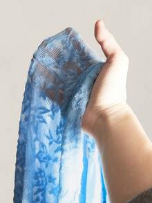 SHEIN ICON Plus Size Solid Color Lace Patchwork Front Drawstring Tie Camisole Top, Asymmetric Hem, Y2K Style, Suitable For Summer - Baby Blue - View 10
