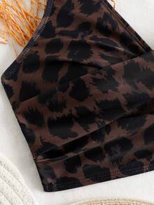 Swim Vcay 2026 Women's Leopard Print Bikini Top For Beach Vacation (Print Design Random) - Multicolor - View 5