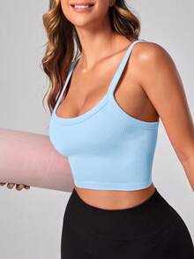 Breezaya Women Sports Tees & Tanks Plain - Baby Blue - View 6