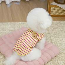 PETSIN Pet Spring New Dog Clothes Animal Supplies Pet Clothing Dog Tank Top Cat T-Shirt Teddy Outfits Small Animal Attire Casual Cool Tank Top Dog Clothes Cat Clothes Two-Season Spring & Summer New Tank Top - Multicolor - View 25