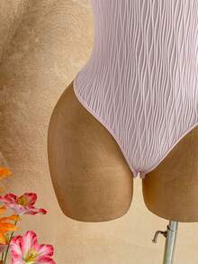 Soleia Damen Hellrosa Sommer Verführerischer Urlaub Geformte Cup Muschel BH mit Bügel Perlen Spaghettiträger Camisole Bodysuit, Boho Date Party Strand - Pink - Übersicht 5