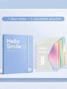 Carpeta con bolsillos tamaño A4, organizador de archivos de oficina impermeable, estuche de documentos desmontable para la escuela y el trabajo, portafolios de acordeón portátil - Multicolor - Ver 17