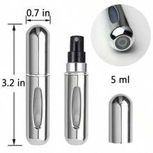 1/5/10pcs, 5ml Perfume Atomizer Refillable Spray Bottle, Portable Travel Perfume Bottle, Perfume Sprayer, Mini Perfume Sample Vial - Multicolor - View 4