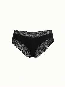 Bonmuse 5pcs Solid Color Lace Trim Striped Women's Triangle Briefs, Sexy & Breathable - Multicolor - View 14