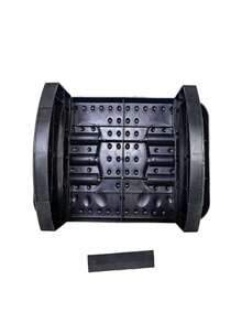 1 Giá đỡ chân bàn làm việc xoay 180° tiện dụng, chất liệu nhựa bền chắc với 8 lỗ thông gió, hỗ trợ nâng đỡ chân và điều chỉnh tư thế ngồi dưới bàn làm việc, màu trắng/đen, thiết kế đơn giản, cấu trúc chắc chắn, có thể dùng làm tấm lót chân hoặc ghế kê chân tại bàn làm việc. - Nhiều màu - A - miếng đệm chân - Xem 9
