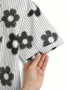 Áo sơ mi ngắn tay nữ kiểu dáng thường ngày - Nhiều màu - Xem 5