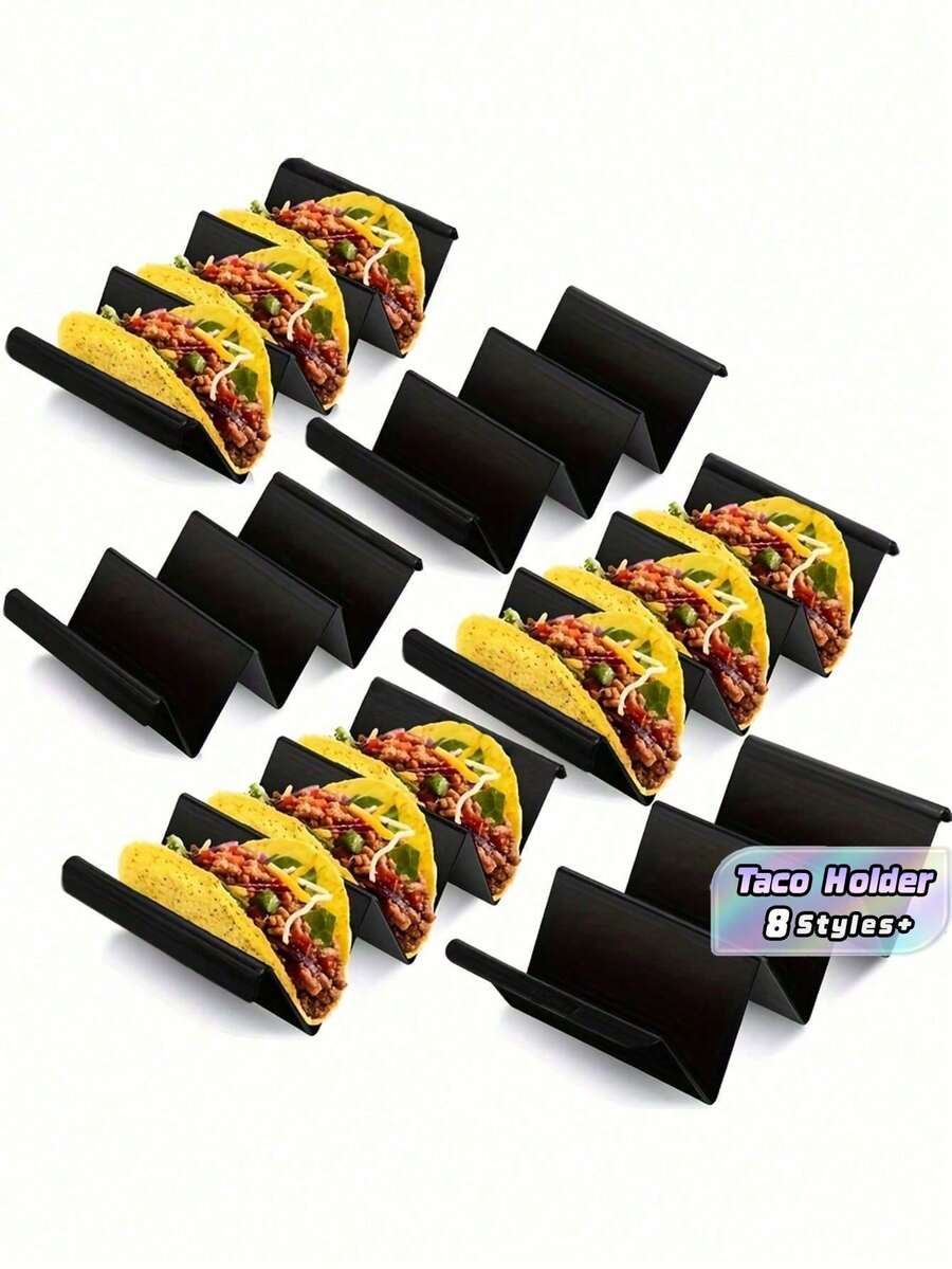 1pc/2pcs/3pcs/5pcs/6pcs/8pcs/10pcsMulticolor Tortilla Warmer, Tortilla Holder, Wavy Tortilla Rack, Plastic Tortilla Stand, Tortilla Shell Holder, Tortilla Tray, Mexican Tortilla Rack, Tortilla Plate