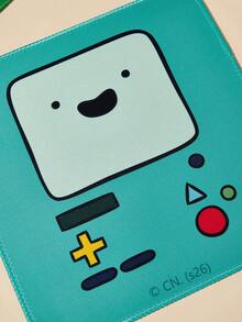 ADVENTURE TIME X SHEIN Adventure Live Treasure BMO 卡通滑鼠墊，方形人物圖案可愛防滑辦公電競桌墊 - 查看 3