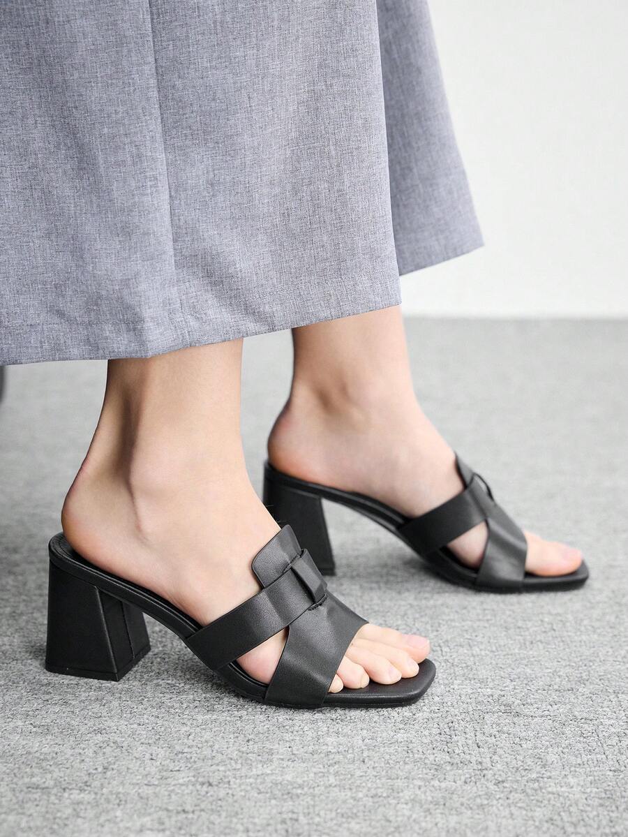CUCCOO BIZCHIC Giày sandal cao gót thời trang nữ - màu đen - Xem 1