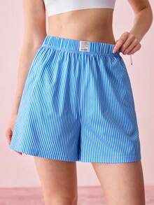 Bonmuse Bộ 3 món quần dài kẻ sọc cổ điển dành cho nữ, quần short, quần mặc nhà thoải mái, thích hợp cho mùa xuân/hè. - Nhiều màu - Xem 7