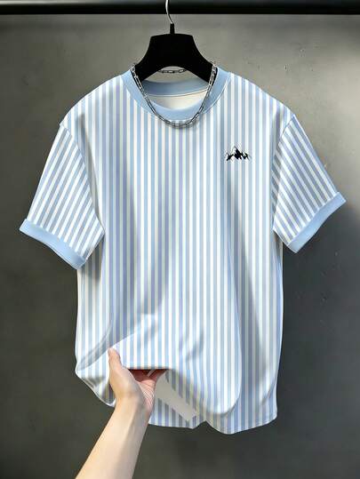 KRYTIVO Duck Pattern Print Design On Abdominal Muscles, Men's Fashionable Summer Casual Sportswear, Men's Top