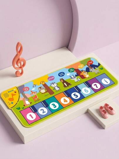 MINKOJA MINKOJA Alfombra de piano para niños, alfombra de baile con teclado de piso, juguete de instrumento musical, regalo para niños y niñas (apto para mayores de 3 años)