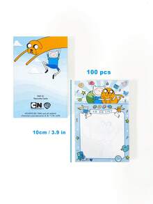 ADVENTURE TIME X SHEIN 100張便利貼，黏貼便條紙 - 均碼 - 查看 4
