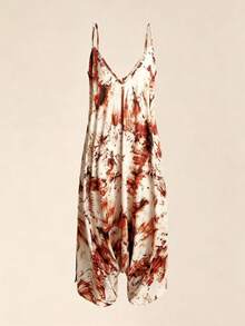 Sweetra Combinaison ample à imprimé tie-dye grande taille - Multicolore - Voir 1