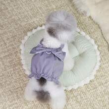 PETSIN 狗狗服装、猫咪服装、动物裙装、宠物春夏新品系列、幼犬连衣裙、公主风百搭连衣裙、条纹印花、小型动物服装、清凉防晒霜 - 彩色 - 查看 28