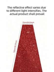 Karpet Lorong Berkilau Merah Berpayet, Panjang 5 Meter, Tidak Rontok, Cocok untuk Pernikahan, Upacara, Pesta Ulang Tahun, Panggung, Latar Belakang Foto Booth, Mudah Digulung, Dekorasi yang Dapat Digunakan Kembali - Merah - View 11