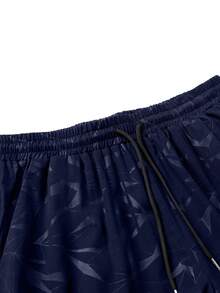 Coreblaze Men's Graphic Print Sport Shorts,Drawstring Waist Athletic Running Shorts With Pockets,Summer Workout Gym Clothes - Navy Blue - View 3