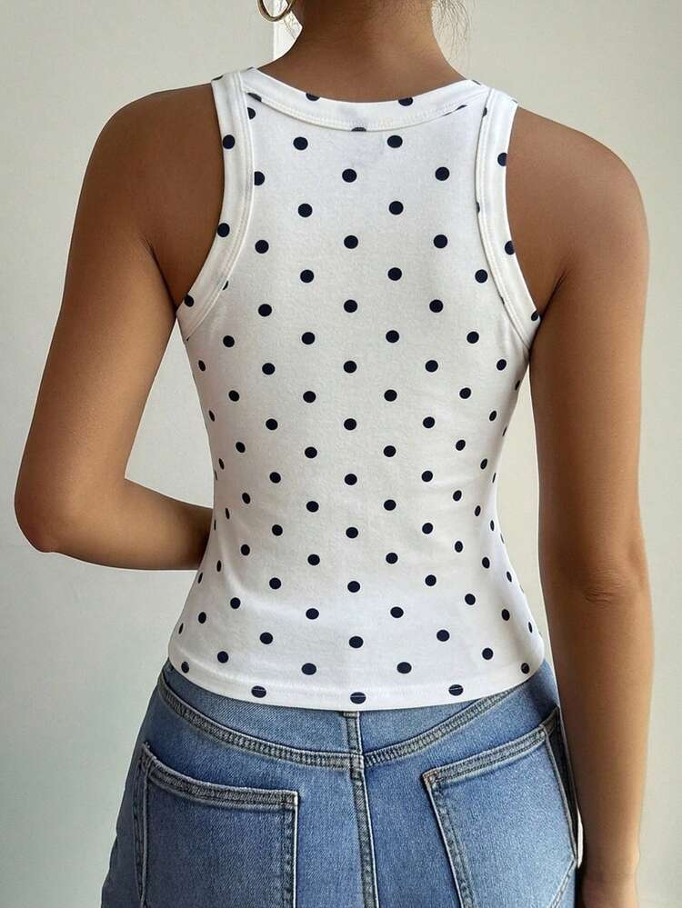 Women's Elegant Solid Color Slim Fit Camisole, Suitable For Autumn & Winter Summer