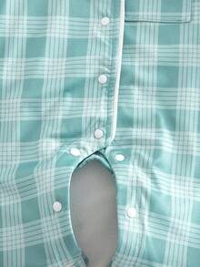SHEIN Pijama con pies para recién nacidos, con estampado de dinosaurios de dibujos animados y ribete con cordón, de tela suave y cómoda - Verde - Ver 7