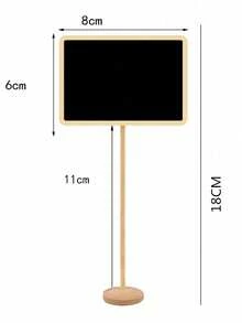 6PCS Mini Blackboard Set 4x6 Inch Wooden Message Board With Stand Small Chalkboard For Wedding Table Numbers Birthday Party Decor Event Signage Rustic Display Board Home Cafe Office Decoration - Multicolor - View 15