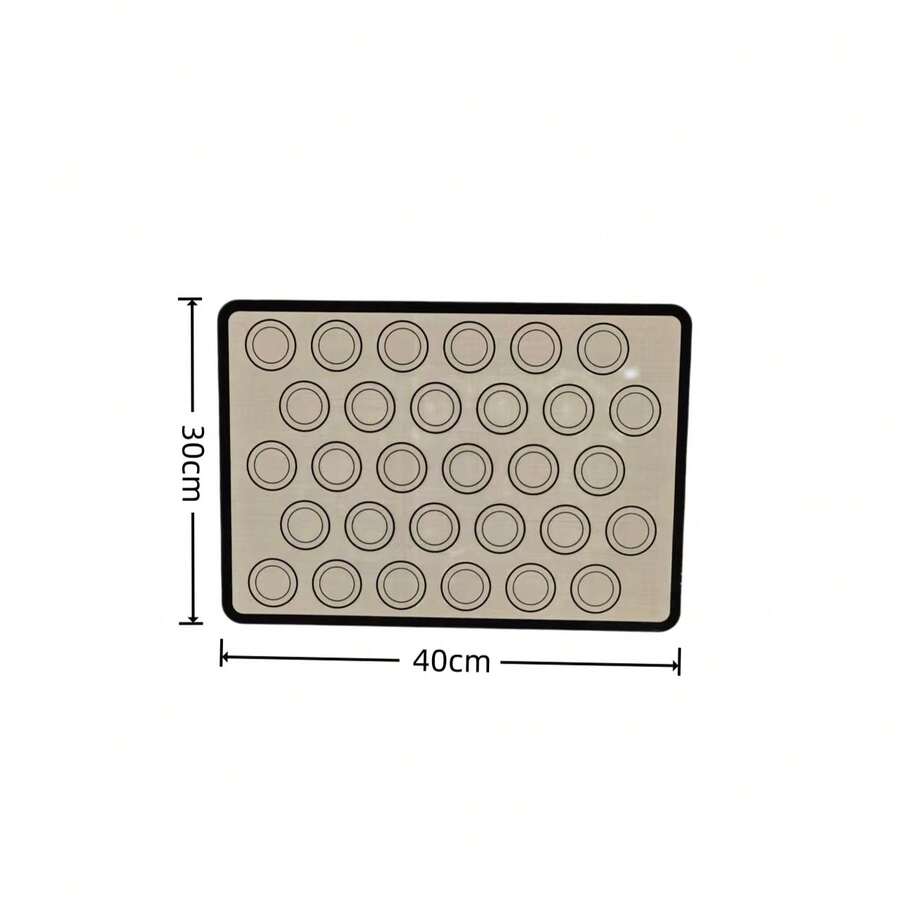 Thảm nướng silicon chống dính dành cho bánh Macaron, bộ dụng cụ nướng hoàn hảo cho bánh Macaron, bánh ngọt, bánh kem và bánh mì. - Xám - Xem 1
