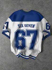 SHEIN 休闲简约卡通字母印花短袖T恤，适合夏季穿着 - 白色 - 查看 2