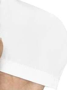 Manfinity Mode 男士纯色西装裤，适合通勤、休闲、商务旅行，适合新年假期，送给男朋友的礼物 - 白色 - 查看 7