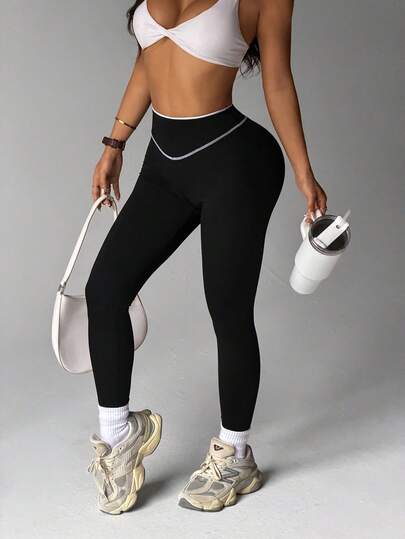 Easithlete Quần legging thể thao cạp cao dành cho nữ, thích hợp mặc hàng ngày.
