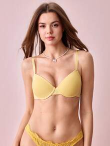 Bonmuse 1 chiếc áo ngực có gọng dành cho nữ dịp Giáng sinh - Màu vàng - Xem 3
