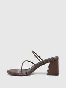 CUCCOO BIZCHIC Giày sandal cao gót thời trang nữ - Cà phê nâu - Xem 5