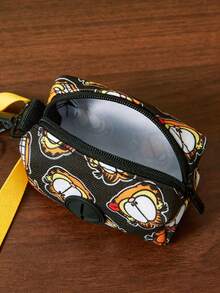 GARFIELD | SHEIN 1 Set Tali dan Kalung Perjalanan Hewan Peliharaan Bermotif Kartun, Kalung, Tas Penyimpanan Portabel, Berbagai Ukuran untuk Dipilih, Panjang Tali Dapat Diatur, Cocok untuk Kucing dan Anjing, Gar Field - Coklat - View 13