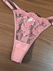 4pcs Women's Sexy Lingerie Set - Watermelon Pink - View 5