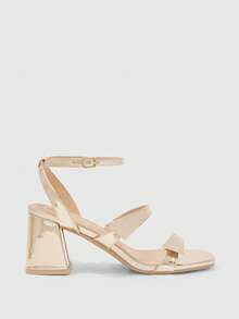 CUCCOO BIZCHIC Giày sandal cao gót thời trang nữ - Vàng - Xem 2