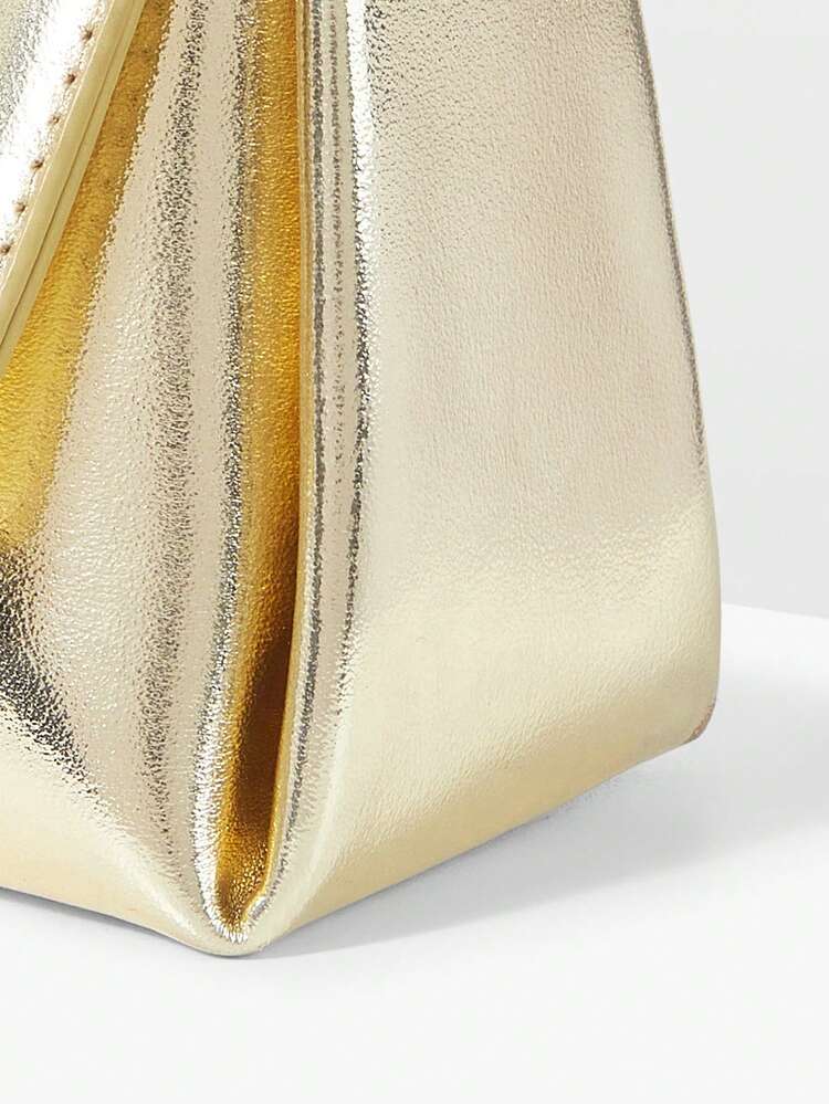LADIES SHOULDER BAG, EXQUISITE AND SIMPLE GOLD FLIP MESSENGER BAG, SUITABLE FOR GIRLS, LADIES, SCHOOL, DAILY COMMUTING, DATING, PARTIES, MATCHING