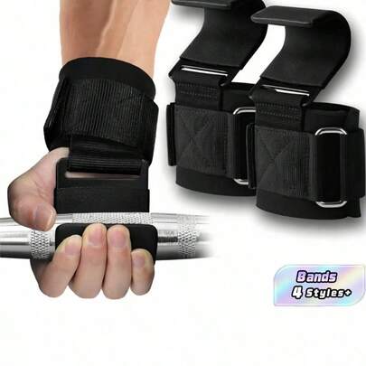 Pull Up Assist Straps Weight Lifting Hooks Home Gym Equipment Wrist Support Heavy Duty Nylon Grip Enhancer Strength Training Resistance Bands