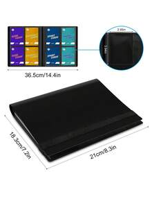 MINKOJA MINKOJA Álbum de colección de tarjetas con capacidad para 360 tarjetas en 9 bolsillos, estilo de tapa abatible, adecuado para coleccionar tarjetas PTCG/YGO/fotos/juegos, regalo ideal - Multicolor - Ver 2