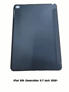 Ốp lưng máy tính bảng mềm chống sốc, tương thích với iPad, thiết kế siêu mỏng với chân đế thông minh và chức năng tự động bật/tắt màn hình, chất liệu da TPU, tương thích với Apple Mini 4/5/6, 9.7/10.2/10.5 inch, Air 4/5/6, thế hệ thứ 10, 10.9 inch, Pro 11 inch, Air 11 (M2), Air 13 và Pro 11 (M4) - Màu đen - màu đen - Xem 26
