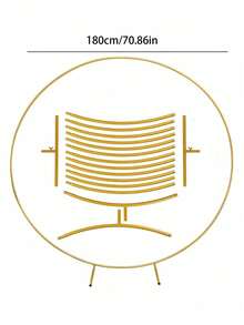 1 Conjunto de Metálicos Redondos para Balões, Suportes de Balões de 4.92/5.9/6.56 Ft, Cenários de Festa, Adequado para Decorações de Feriados, Aniversários, Casamentos e Formatura. - Visão 3