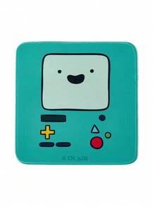 ADVENTURE TIME X SHEIN Adventure Live Treasure BMO 卡通滑鼠墊，方形人物圖案可愛防滑辦公電競桌墊 - 查看 5