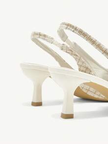 CUCCOO CURVES Women Shoes Women's Pointed Buckle Design Everyday Versatile Fashion Wide Last High Heels - Multicolor - View 4
