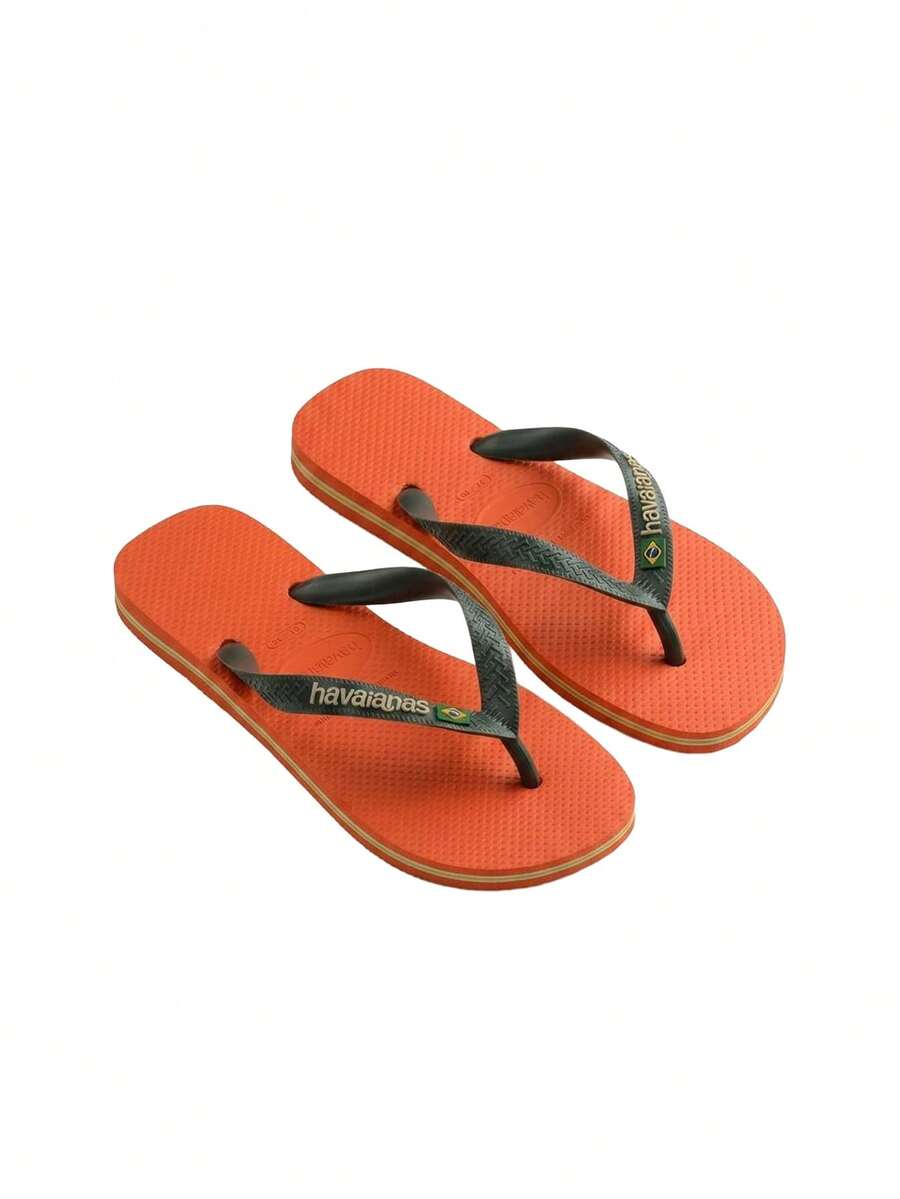 Havaianas Brasil Logo Women's Flip-Flops Orange 4110850 - Sunset Orange - 查看 1