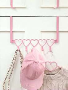 Space Saving Door Hook Organizer, 5 Hook Over The Door Hanger Rack For Bedroom Bathroom, Heavy Duty Multi-Functional Wall Coat And Towel Holder, No Drilling Storage Rack For Bags And Robes - Multicolor - View 10