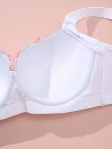 SHEIN 大码钢圈蕾丝文胸套装，黑白两件装 - 彩色 - 查看 6