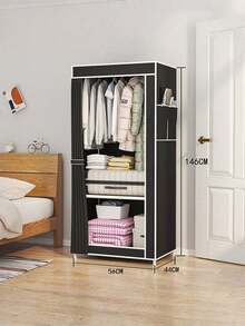 Closet Organizer With Multiple Shelves Large Capacity Storage Cabinet Spacious Hanging Space Sturdy Frame Easy Assembly Space Saving Solution For Bedroom Home Use - Multicolor - View 19
