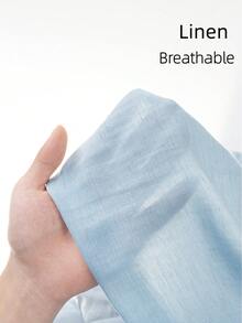 VIVINTIMO Pantalon décontracté polyvalent pour usage quotidien avec cordon de serrage à la taille et poches, idéal pour les vacances - Bleu lagon - Voir 4