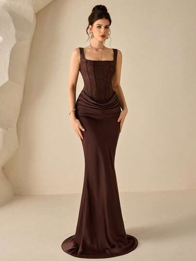 Coutiva Elegant Lady Dress, High-End Formal Gown For Evening Party
