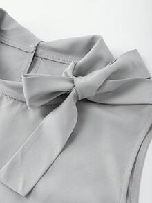 SHEIN Franclia Bộ đồ hai mảnh dành cho nữ - Xám - Xem 8
