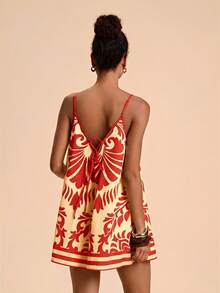 Travachic Vacation Printed Sleeveless Jumpsuit For Women - Multicolor - View 2