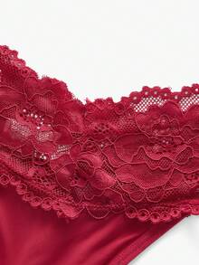 Bisouelle 5 chiếc quần lọt khe ren hoa, đồ lót gợi cảm - Nhiều màu - Xem 3