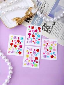 30 Sheets Mini Diamond Stickers Acrylic Gemstone Gems For Decoration DIY Multicolor Rhinestone Sparkle Crafts Princess Reward Creative Art Supplies For Kids Teens - 30Pcs set - View 9